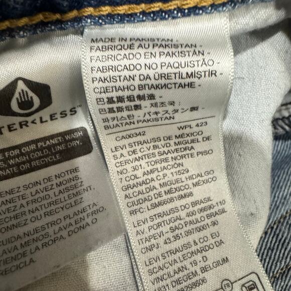 Levi’s ’94 Baggy Jeans W31 Distressed Ripped Raw Hem High Rise 100% Cotton - Picture 8 of 14